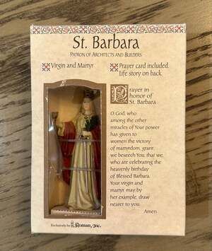 Roman Patrons & Protectors St. Barbara Statue